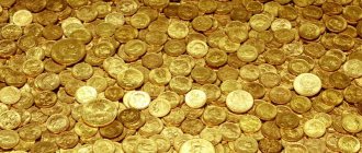 царские золотые монеты