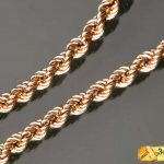 Вид плетения золотой цепи Веревка