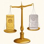 Золото и платина на весах