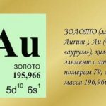 Gold as a chemical element